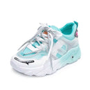 Women Platform Sneakers Designers Summer Mesh Lace Up Casual Shoes Fashion 5cm High Chunky Sneaker Ladies Vulcanized Shoes Woman