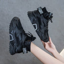 Women Sneakers Shoes Casual Platform Shoes Fashion Breathable Thick Sole Tenis Baskets Femme 2020 High Top Chunky Sneakers Woman