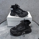 Women Sneakers Shoes Casual Platform Shoes Fashion Breathable Thick Sole Tenis Baskets Femme 2020 High Top Chunky Sneakers Woman