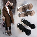 Koovan Women's Boots 2020 New Winter Snow Short Boots For Girls Female Genuine Leather Short Matte Plus Velvet Cotton Shoes 40