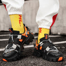 Personality Couple Casual Shoes Outdoor Non Slip Man Sneakers High Quality Hot Sale Breathable Rubber Sole Mixed Color Design