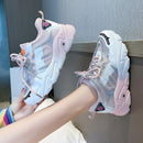 Women Platform Sneakers Designers Summer Mesh Lace Up Casual Shoes Fashion 5cm High Chunky Sneaker Ladies Vulcanized Shoes Woman