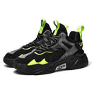 Stylish Running Men Shoes High Top Men's Sneakers Lace Up Sporty Man Shoes Comfortable Mans Sneaker Gym Jogging Athletic Trainer