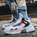 Stylish Running Men Shoes High Top Men's Sneakers Lace Up Sporty Man Shoes Comfortable Mans Sneaker Gym Jogging Athletic Trainer