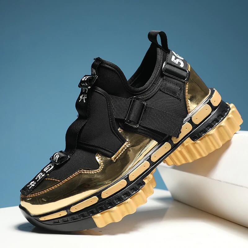 TUINANLE Platform Sneakers Women Gold 2020 Men Chunky Sneakers Fashion Shoes Black Wedge Men Breathable Running Colorful Sneaker