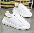 Male Women's skate new chic flat sandals Shoes streetwear women 2019 for girls White Shoes. Fashionable Leisure