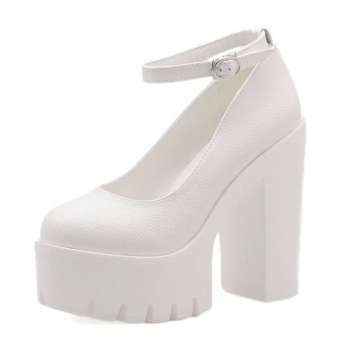 spring autumn casual high-heeled shoes sexy ruslana korshunova thick heels platform