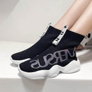 women sneaker high-top sock – stylish casual flats with comfortable fit | nevada™ - Nevada Shoe