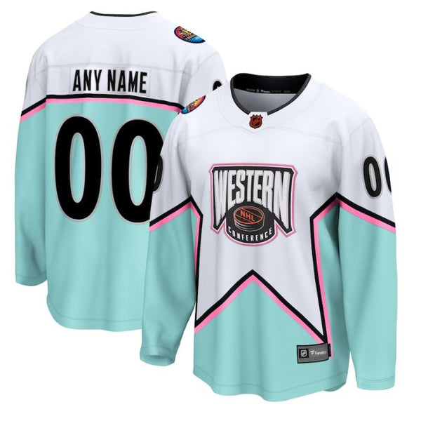 2023 N-H-L All-Star Game Logo - Western Conference Custom Jersey - White