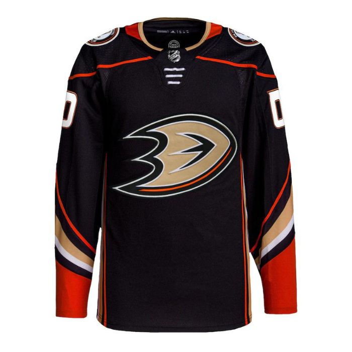 Anaheim Ducks Unisex Home Custom Pro Jersey - Black