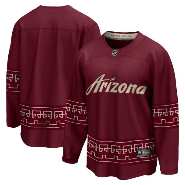 Arizona Coyotes Alternate 202223 Premier Breakaway Custom Jersey - Garnet