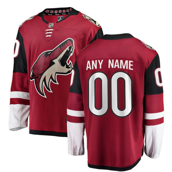 Arizona Coyotes Unisex Home Breakaway Custom Jersey - Red