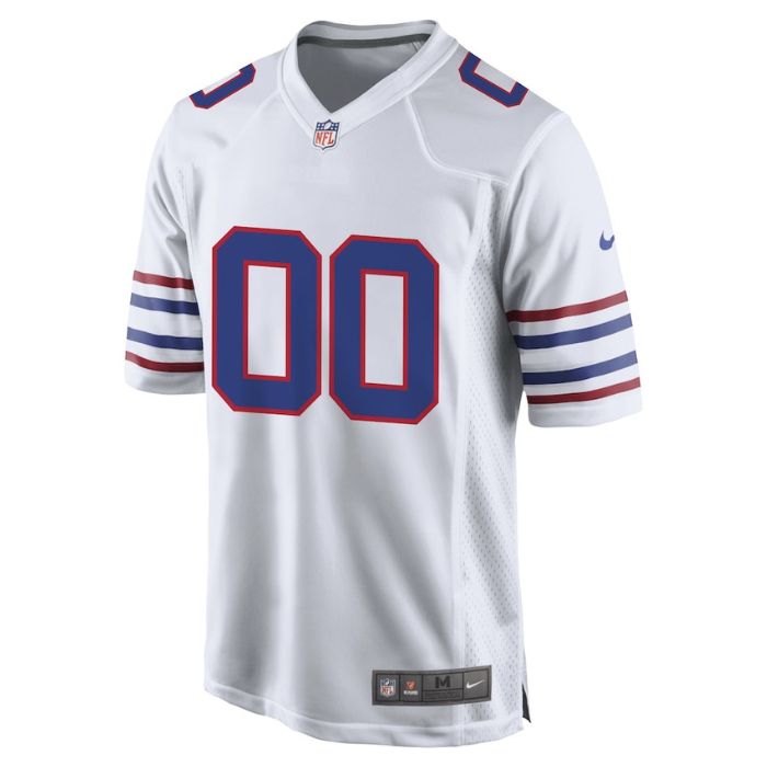 Buffalo Bills Unisex Shirt Alternate Custom Game Jersey - White