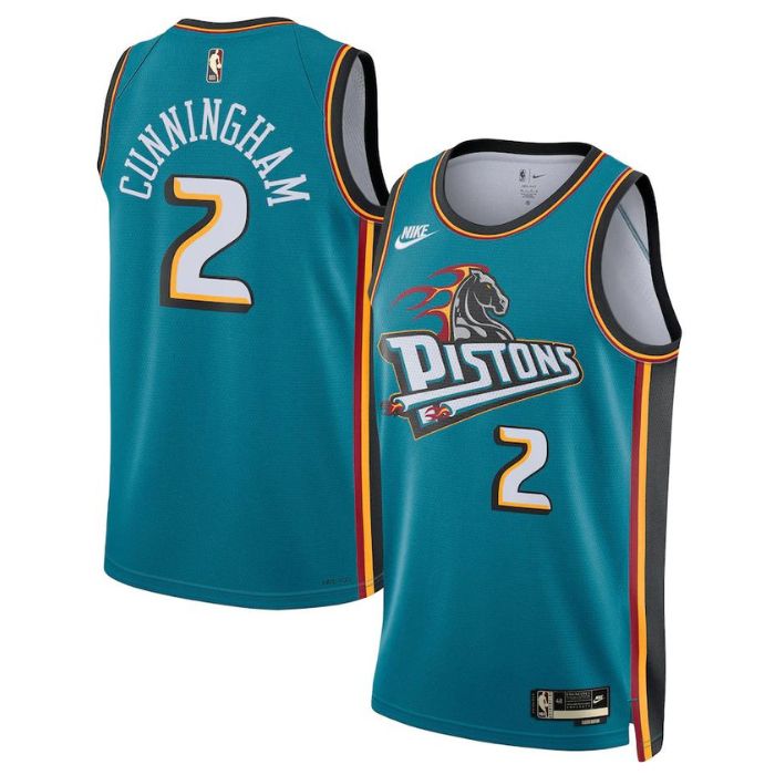 Cade Cunningham Detroit Pistons Unisex 202223 Swingman Jersey Teal - Classic Edition