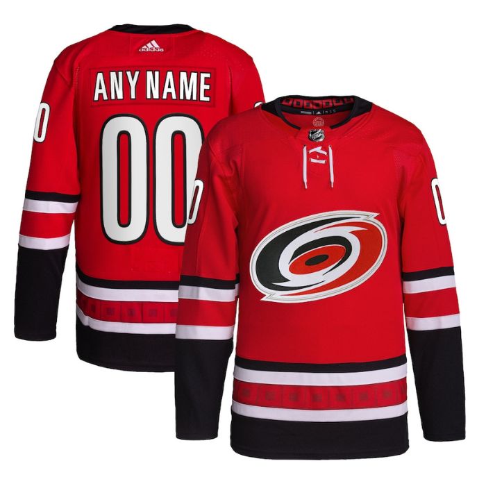 Carolina Hurricanes Unisex Home Primegreen Pro Custom Jersey - Red