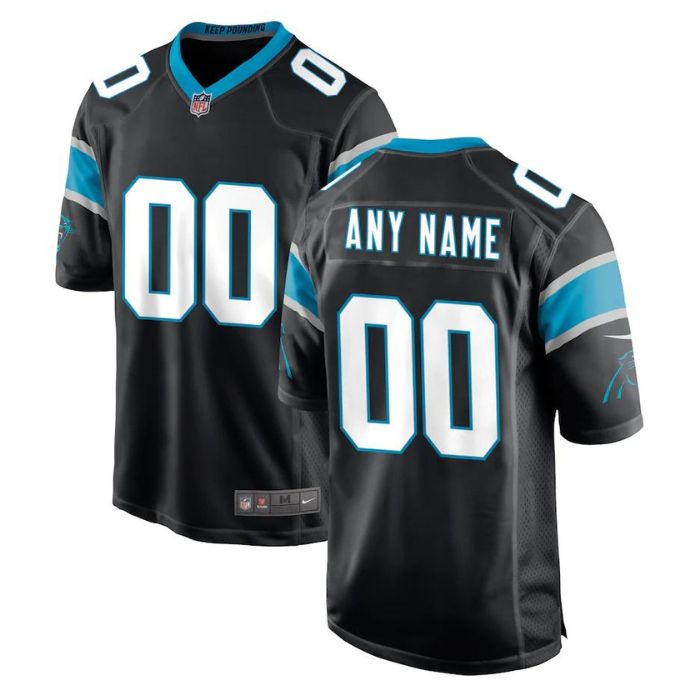 Carolina Panthers Unisex Shirt Custom Game Jersey - Black