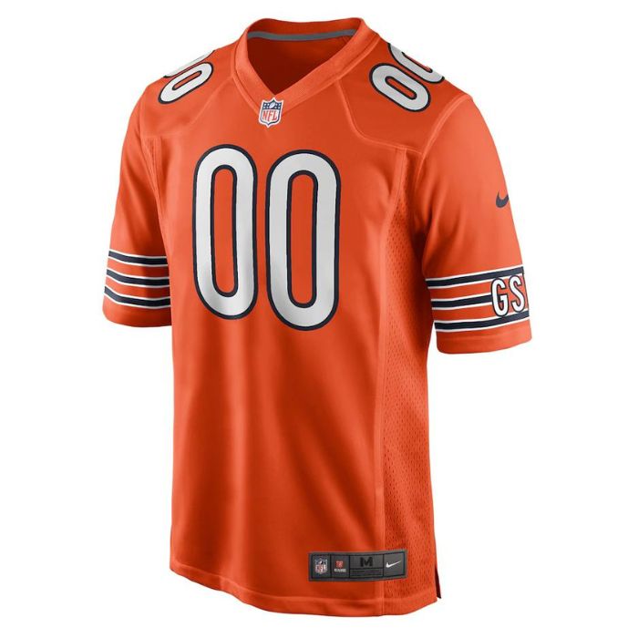 Chicago Bears Unisex Shirt Alternate Customized Game Jersey - Orange