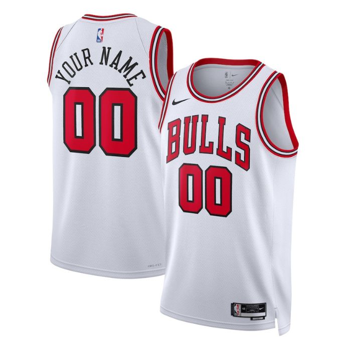 Chicago Bulls Unisex Shirt 202223 Swingman Customized Jersey White - Association Edition