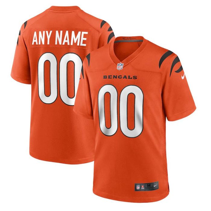 Cincinnati Bengals Unisex Shirt Alternate Game Customized Jersey - Orange