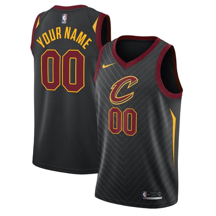 Cleveland Cavaliers Unisex Swingman Custom Jersey Black - Statement Edition