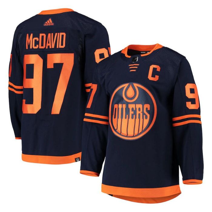 Connor McDavid Edmonton Oilers Team Alternate Primegreen Unisex Pro Player Jersey - Navy