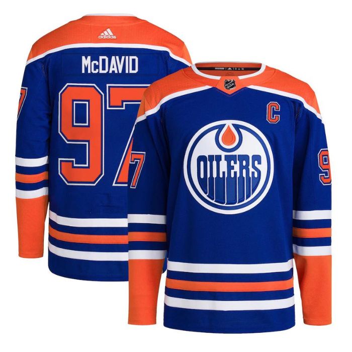 Connor McDavid Edmonton Oilers Team Home Primegreen Unisex Pro Player Jersey - Royal