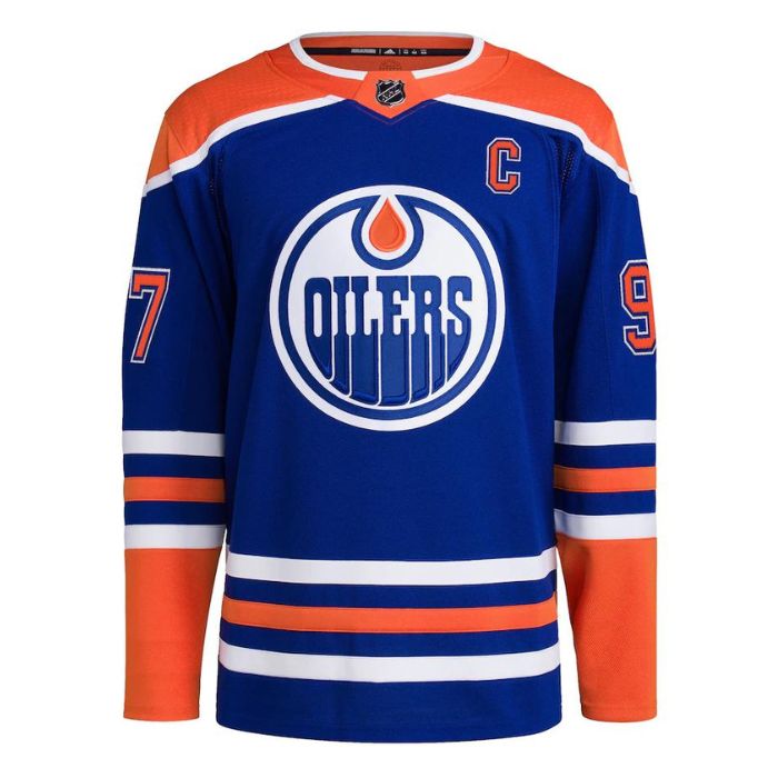 Connor McDavid Edmonton Oilers Team Home Primegreen Unisex Pro Player Jersey - Royal