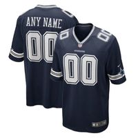 Dallas Cowboys Team Custom Game Unisex Jersey - Navy