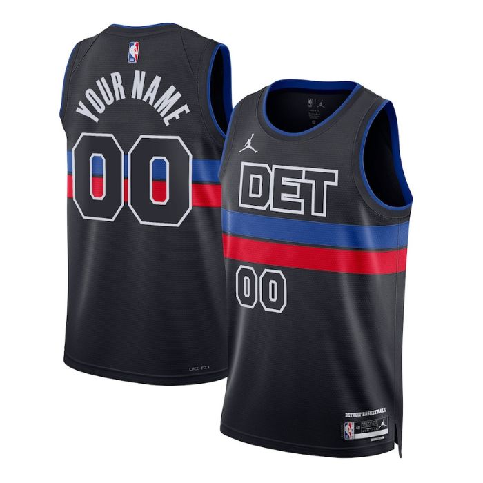 Detroit Pistons Unisex 202223 Swingman Custom Jersey - Statement Edition - Blue