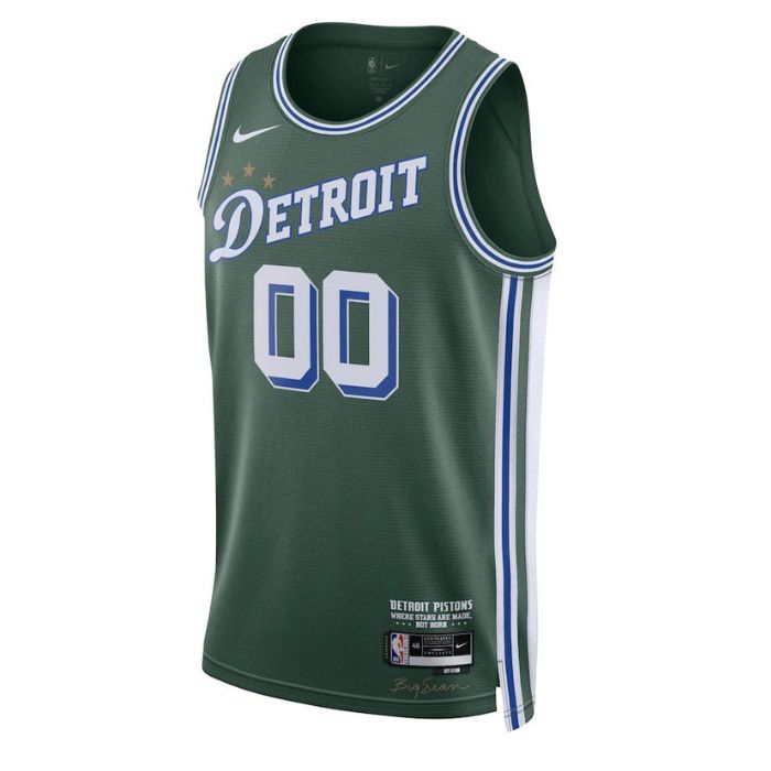 Detroit Pistons Unisex  Swingman Custom Pro Official Jersey - City Edition - Green