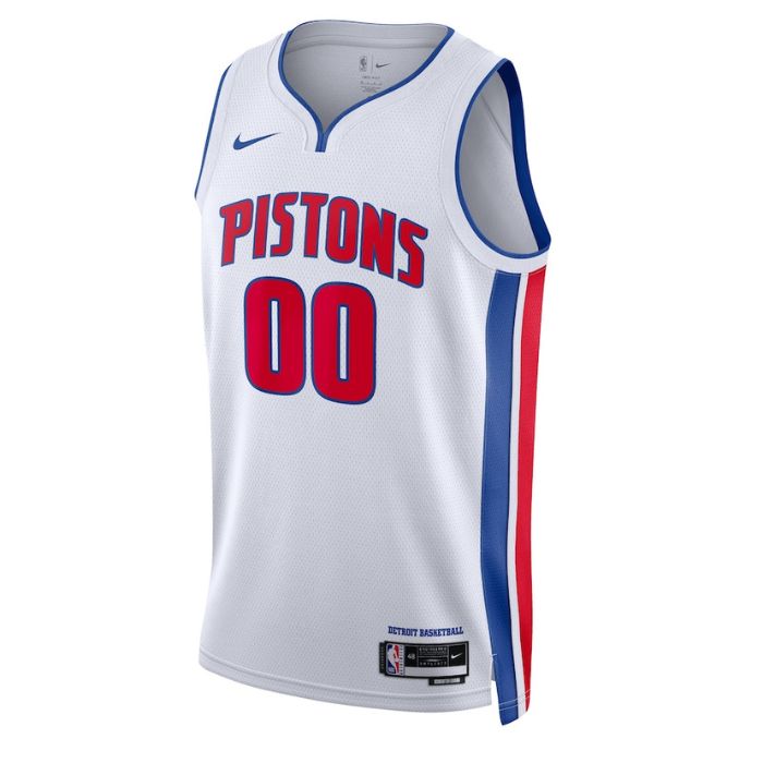 Detroit Pistons Unisex  Swingman Customized Pro Jersey White - Association Edition