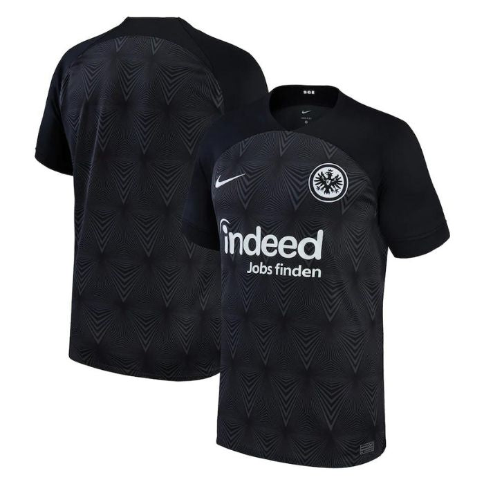 Eintracht Frankfurt Unisex Shirt  Away Custom Jersey - Black