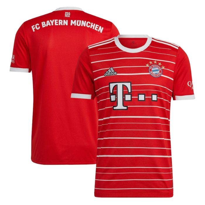 FC Bayern Team Home Shirt 2022-23 Unisex Custom Jersey - Red