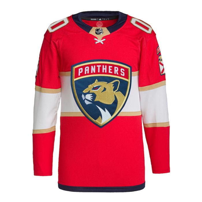 Florida Panthers Unisex Home Primegreen Pro Custom Jersey - Red