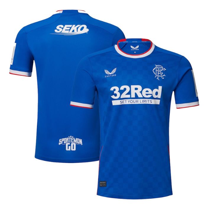 Glasgow Rangers Home Shirt  Custom Jersey - Blue