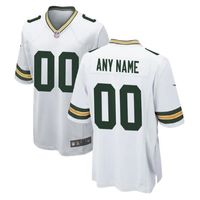 Green Bay Packers Team Customized Game Pro Jersey - White