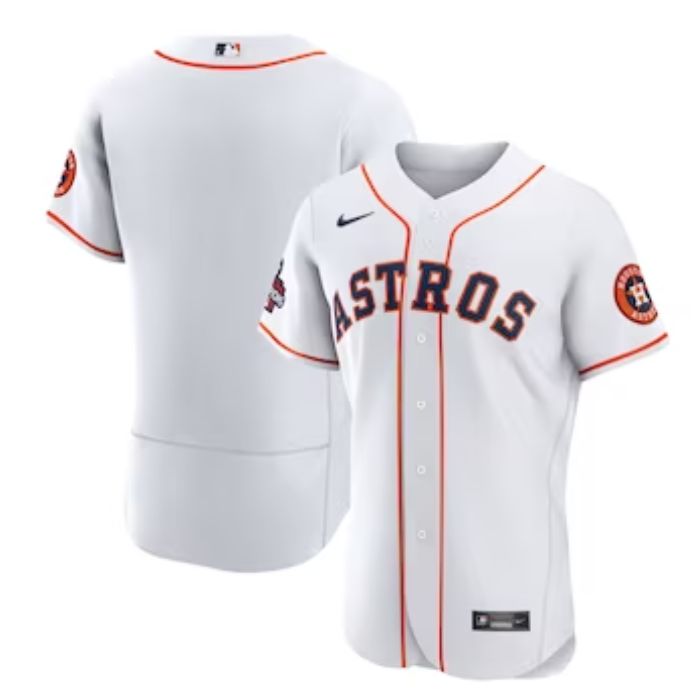 Houston Astros Team Pro Home Unisex Custom Jersey - White