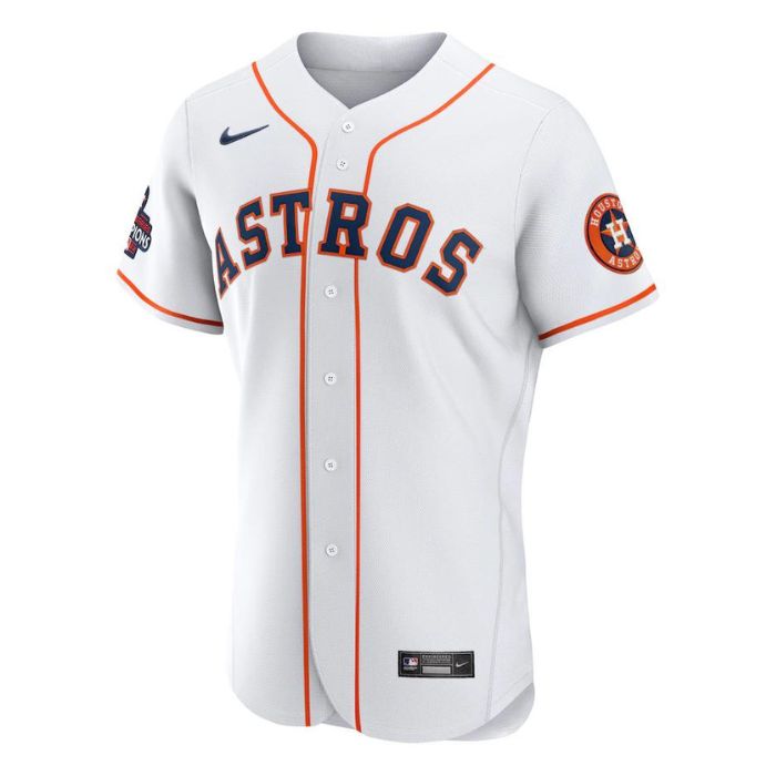 Houston Astros Team Pro Home Unisex Custom Jersey - White