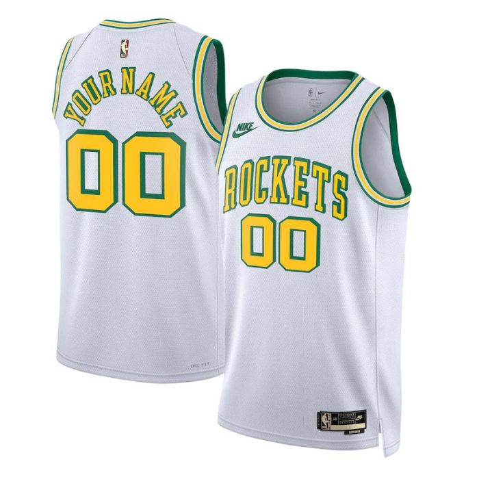 Houston Rockets Unisex 202223 Customized Swingman Pro Jersey - Classic Edition - White