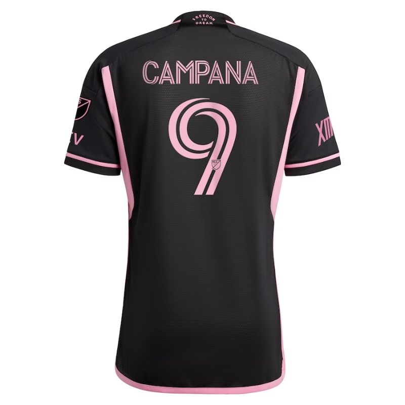 Inter Miami CF Leonardo Campana Unisex Shirt Black 2023 Player Jersey