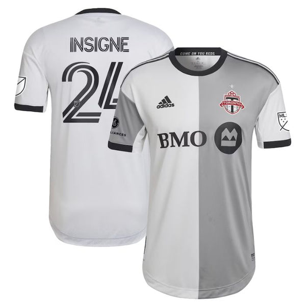 Lorenzo Insigne Toronto FC Unisex Shirt 2022 Secondary Player Jersey - WhiteGray