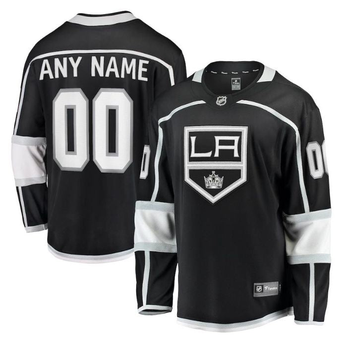 Los Angeles Kings Unisex 202223 Home Breakaway Custom Jersey - Black