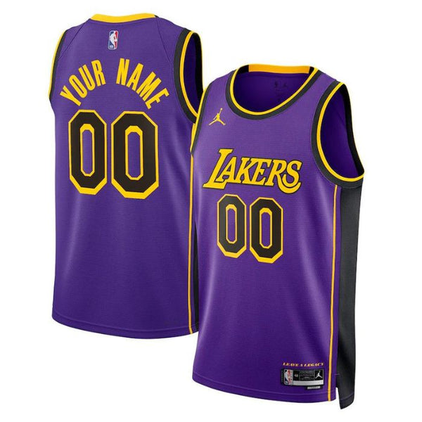 Los Angeles Lakers Unisex 202223 Swingman Custom Jersey - Statement Edition - Purple