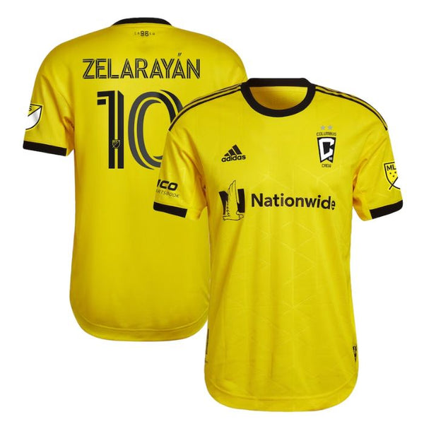 Lucas Zelarayan Columbus Crew 2022 Gold Standard Kit Player Jersey - Yellow
