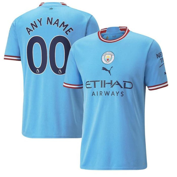 Manchester City Unisex Shirt  Home Customized Jersey - Sky Blue