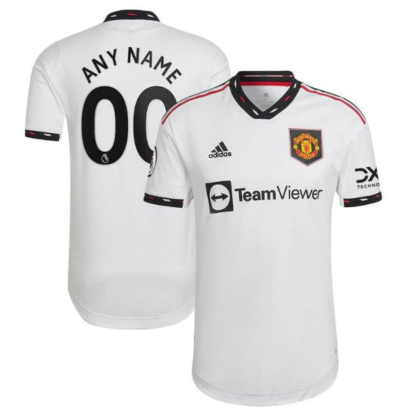 Manchester United Unisex Shirt  Away Custom Jersey - White