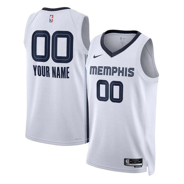 Memphis Grizzlies Unisex 202223 Swingman Custom Jersey White - Association Edition