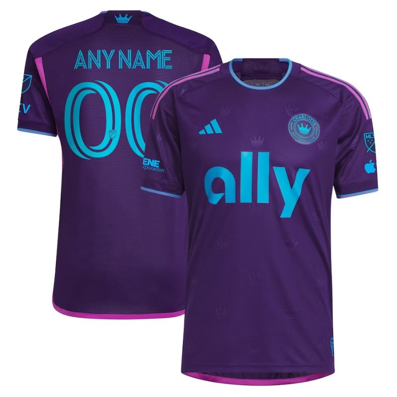 Men's Charlotte FC Purple 2023 Crown Jewel Kit  Custom Jersey