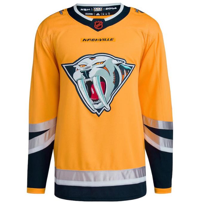 Nashville Predators Unisex Reverse Retro 2.0 Pro Custom Jersey - Yellow