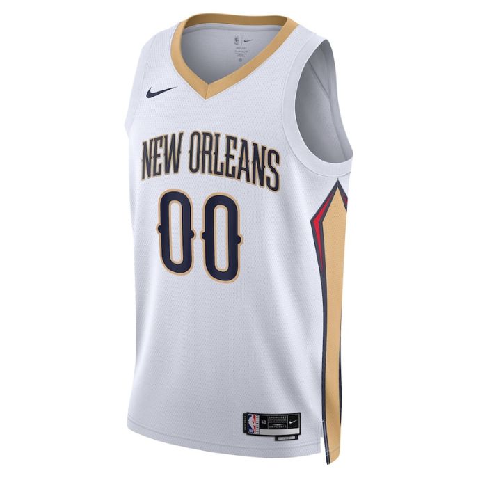 New Orleans Pelicans Unisex  Swingman Custom Jersey White - Association Edition